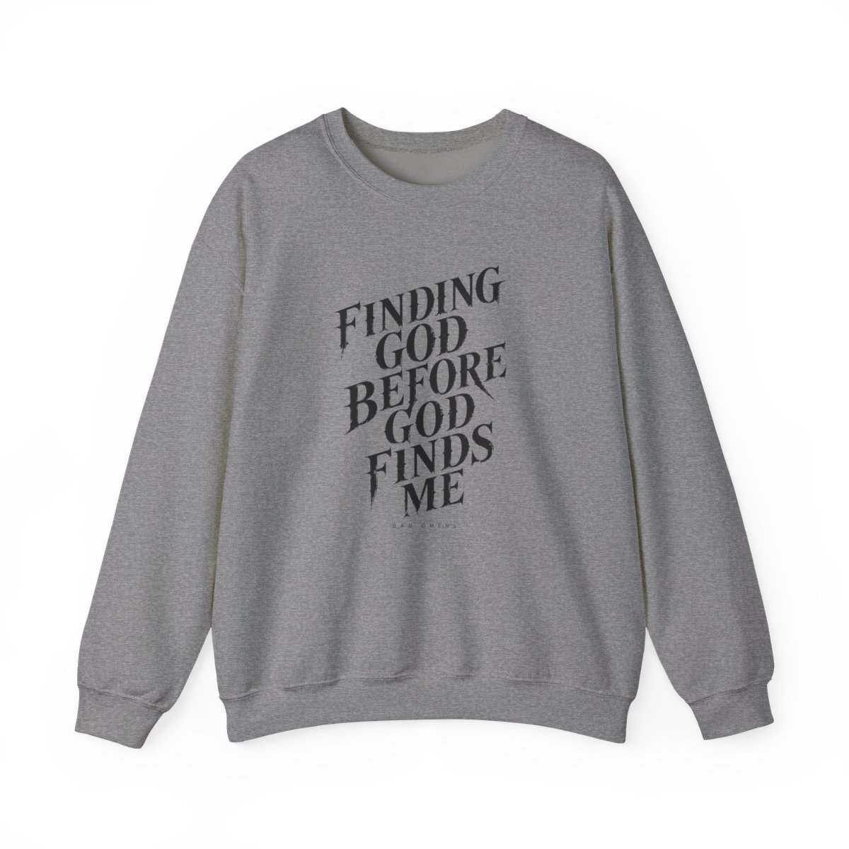 Bad Omens "Finding God Before God Finds Me" Crewneck - alternate angle 2, merchandise