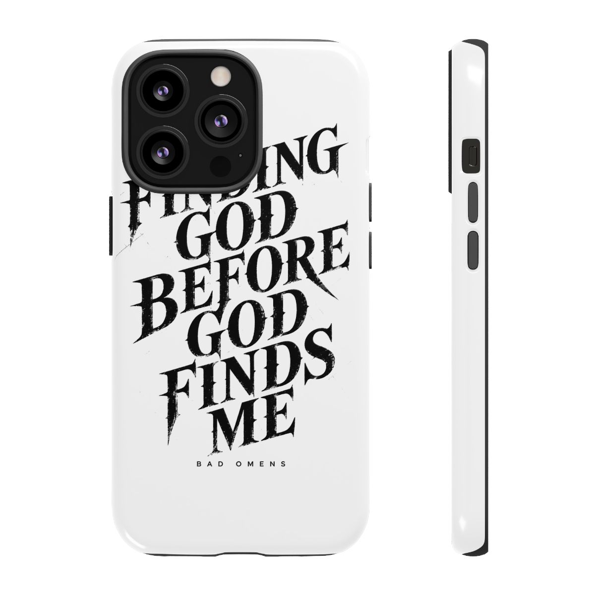 Bad Omens "Finding God Before God Finds Me" Phone Case - alternate angle 1, merchandise