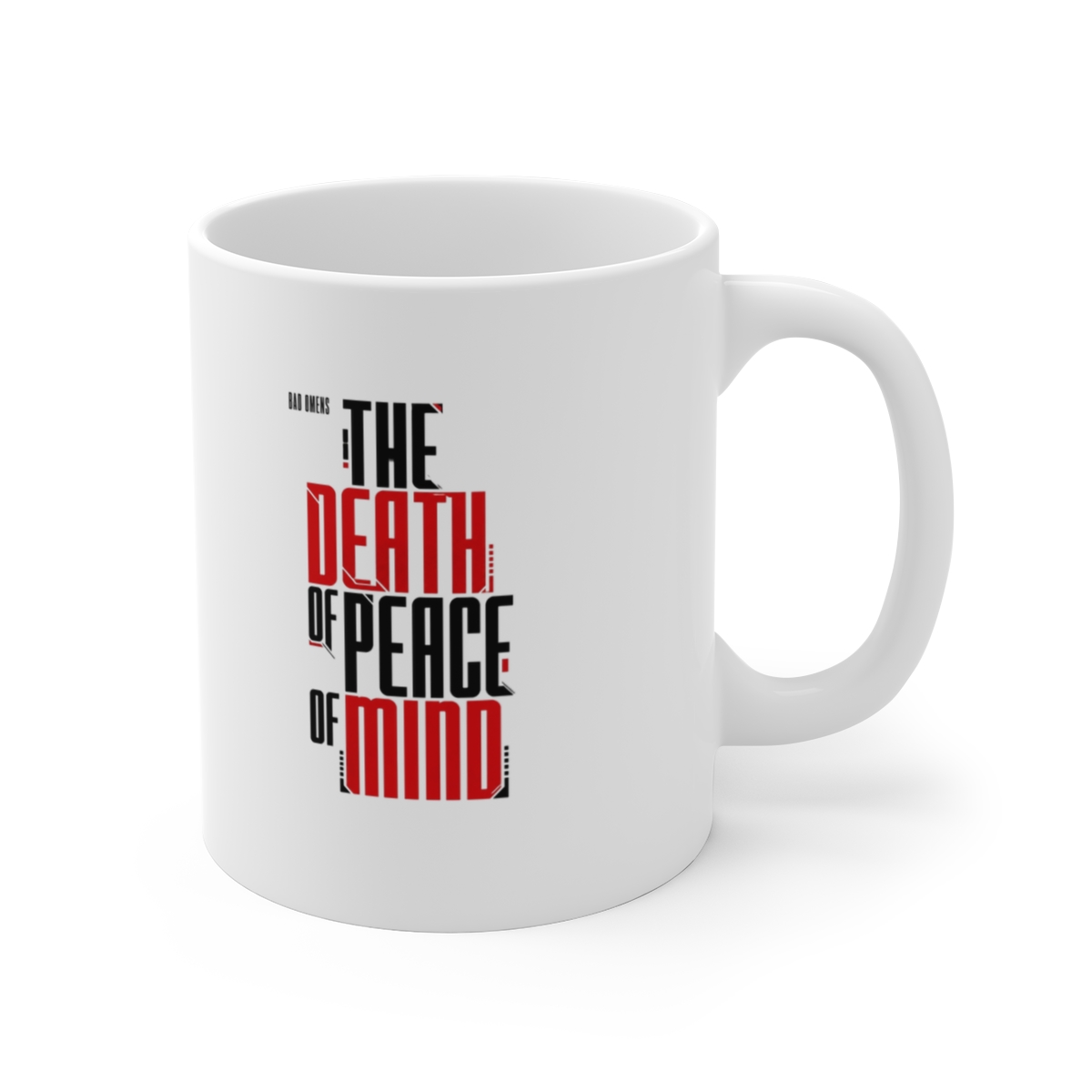 Bad Omens "The Death of Peace of Mind" White Mug