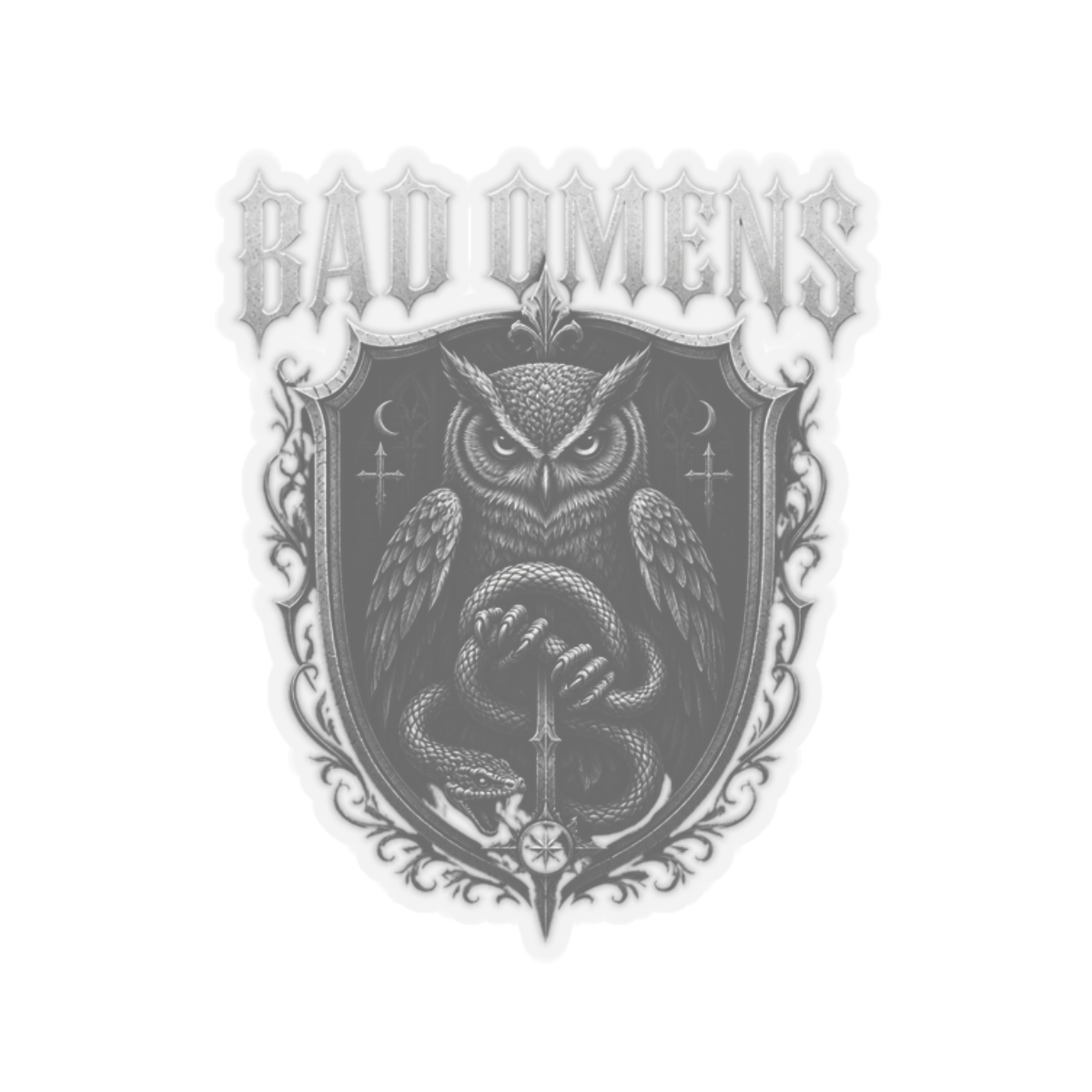 Bad Omens Talons Gothic Shield Sticker
