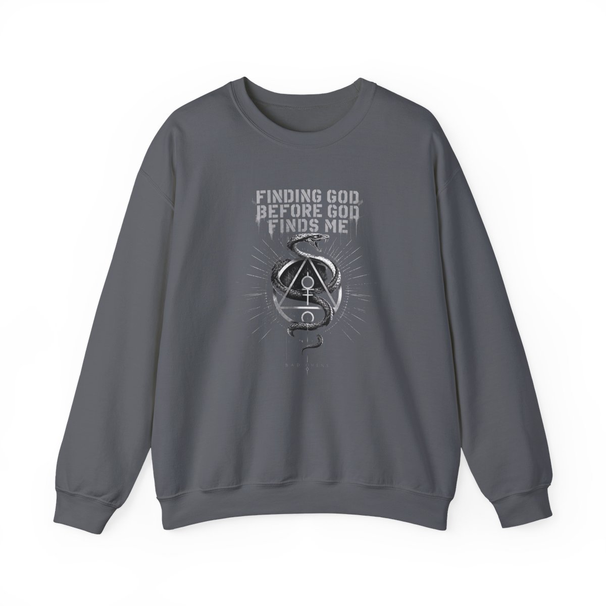 Bad Omens "FINDING GOD BEFORE GOD FINDS ME" Crewneck - alternate angle 3, merchandise