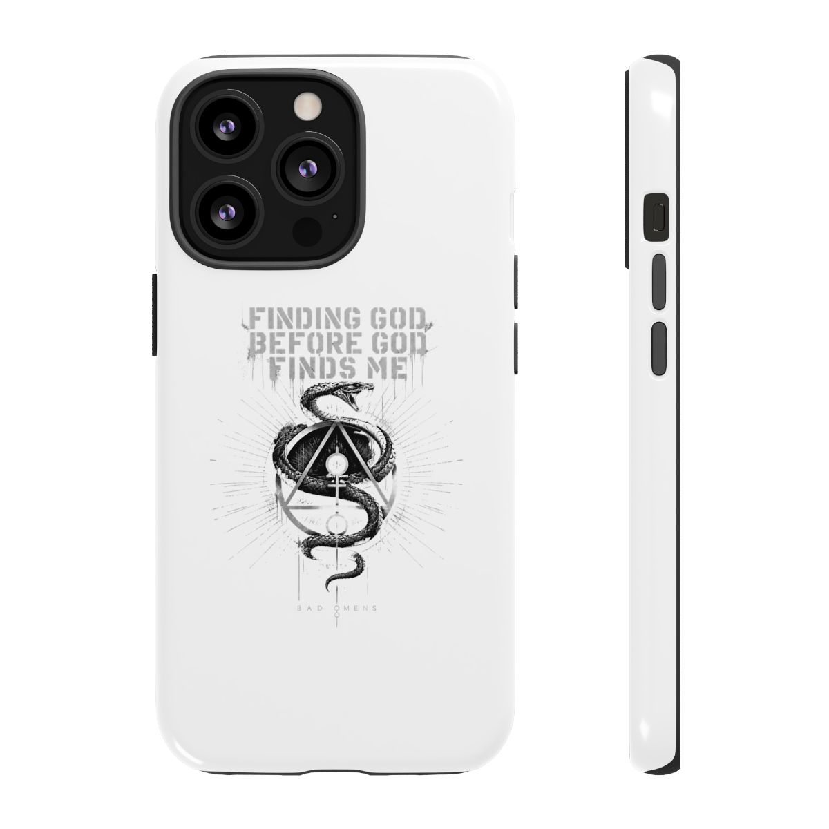 Bad Omens "FINDING GOD BEFORE GOD FINDS ME" Phone Case - alternate angle 3, merchandise