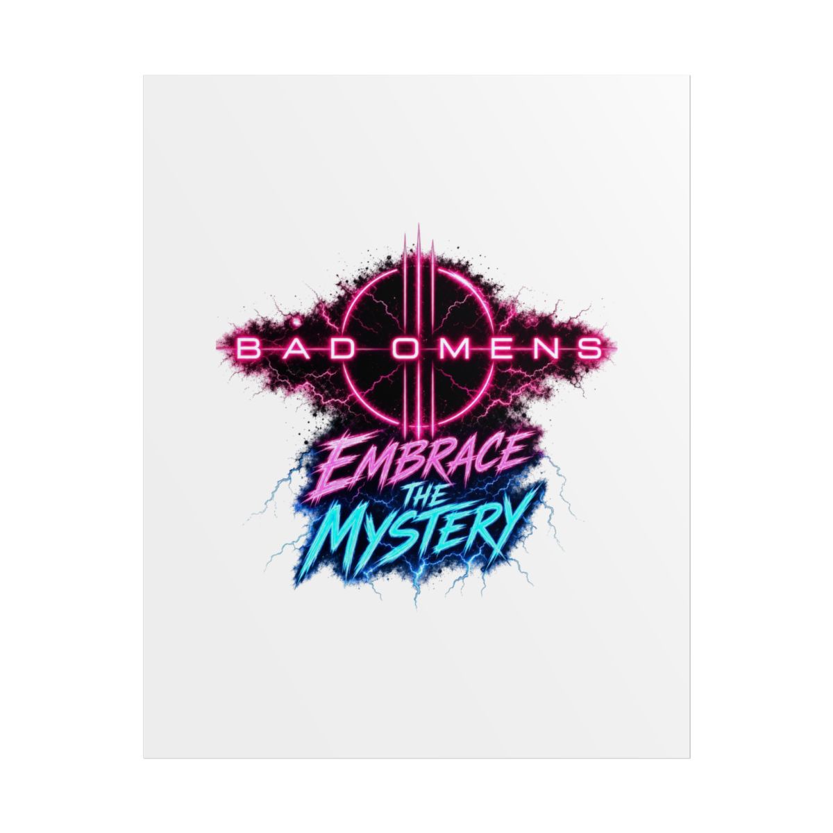 Bad Omens "Embrace the Mystery" Poster - Official Posters & Wall Art merchandise