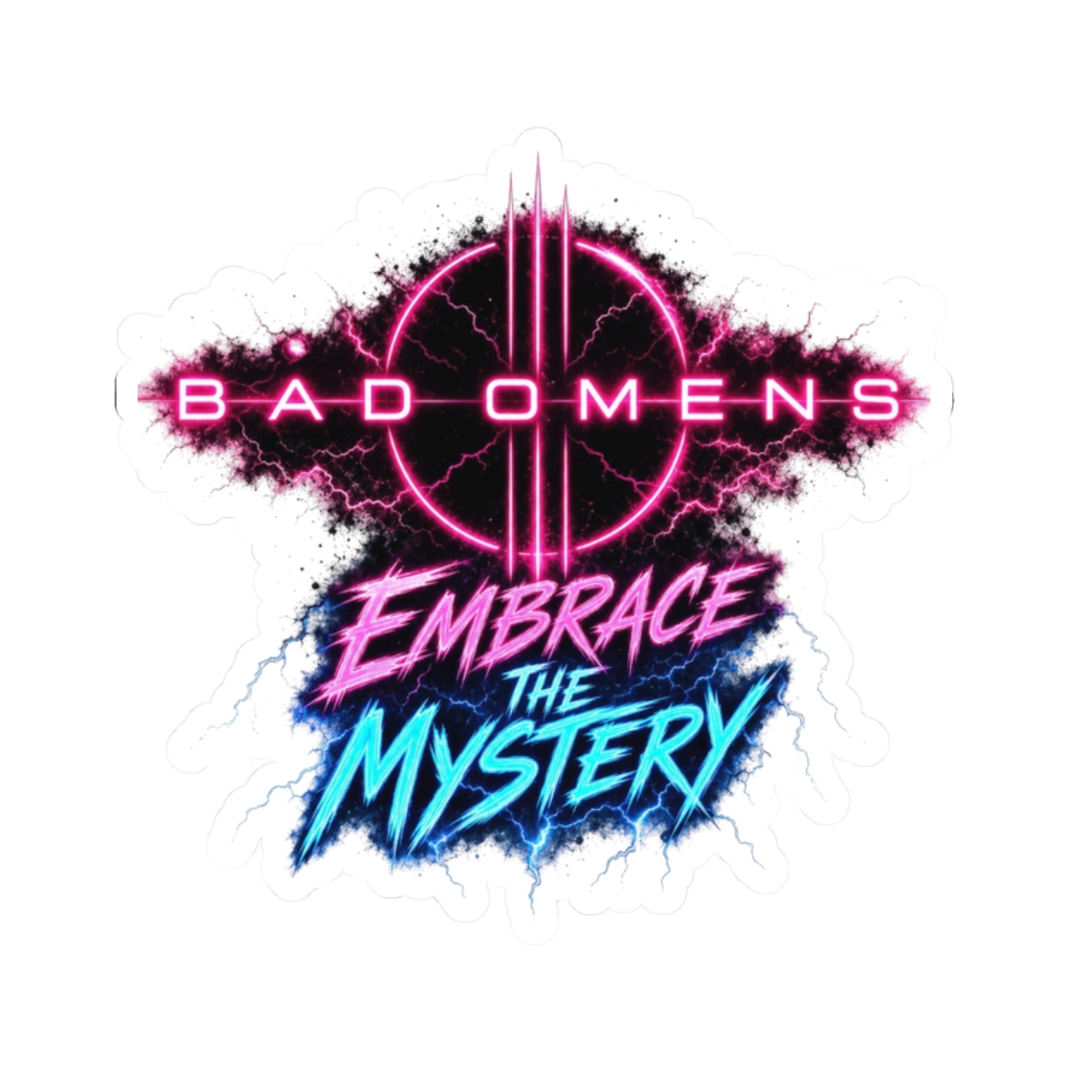Bad Omens "Embrace the Mystery" Sticker - Official Stickers merchandise