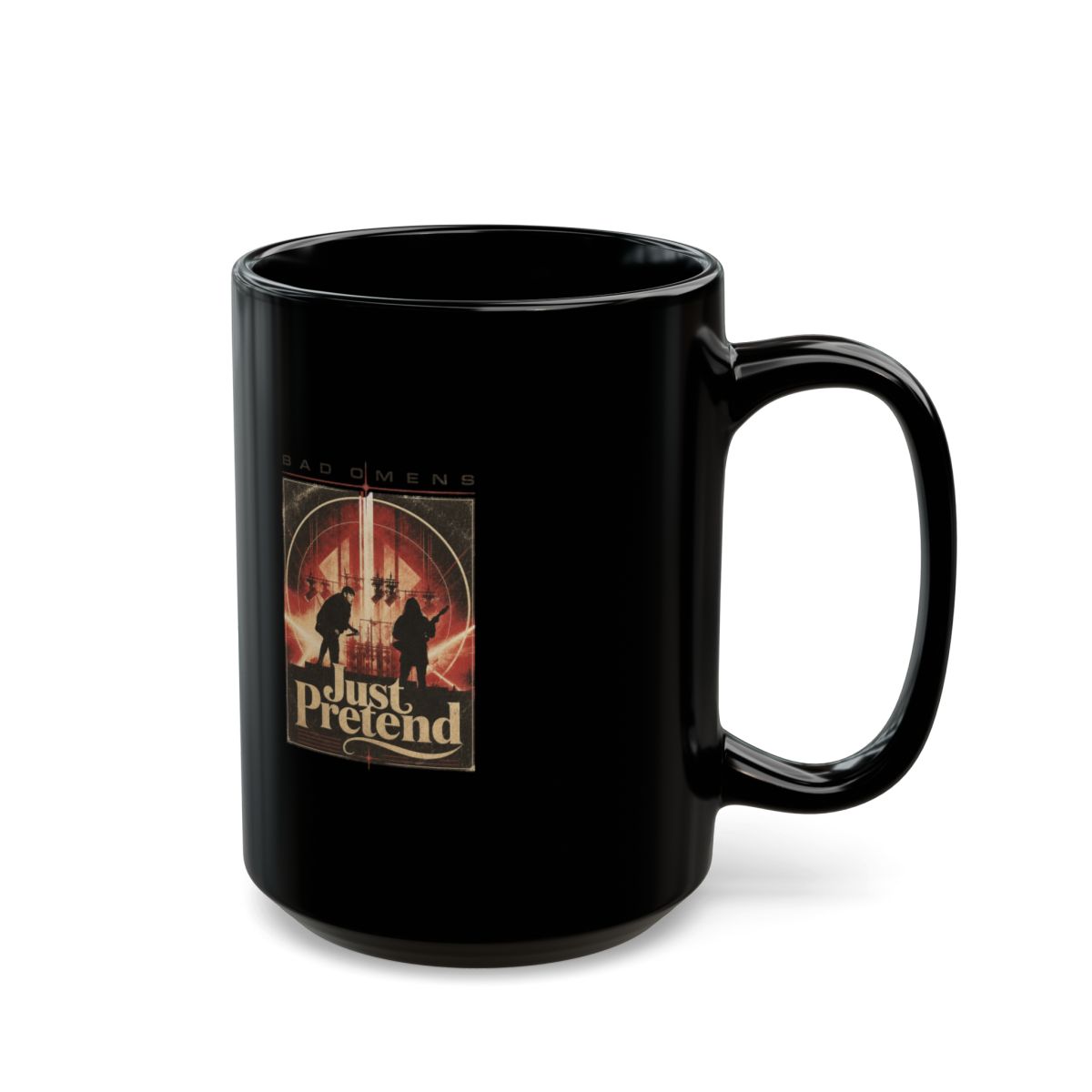Bad Omens "Just Pretend" Black Mug - alternate angle 5, merchandise