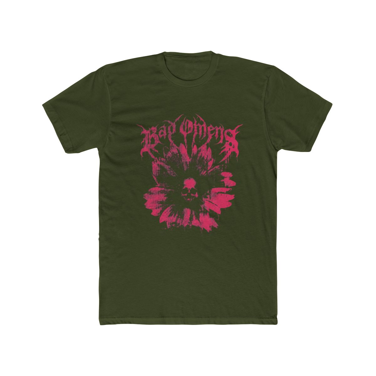 Bad Omens Skull Flower T Shirt - alternate angle 4, merchandise