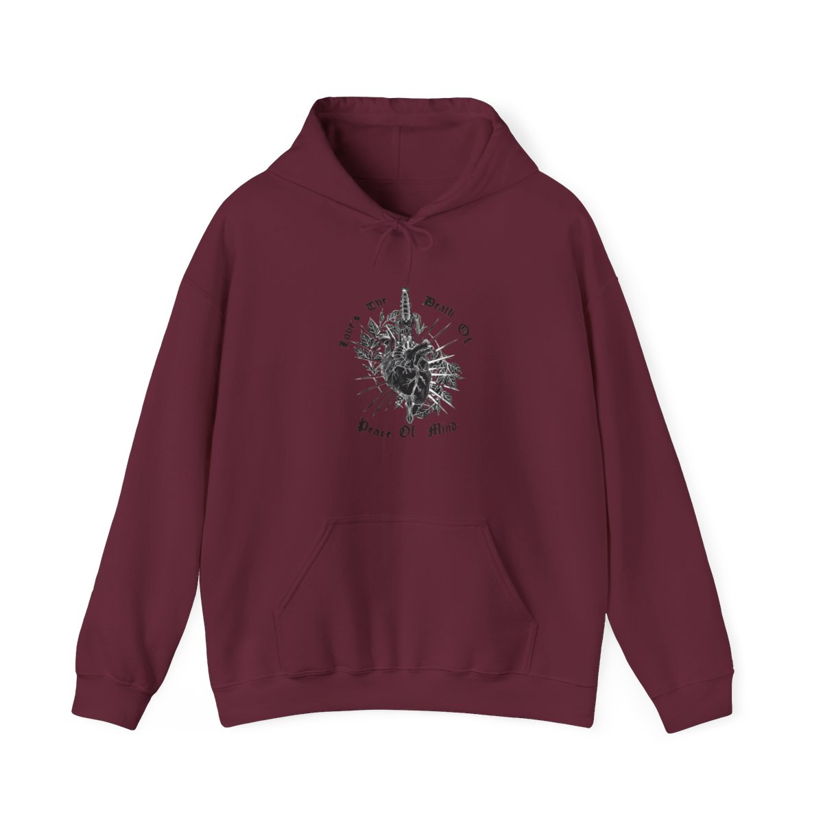 BAD_0MENS Love Is the Death of Peace of Mind Hoodie | Bad Omens - alternate angle 5, merchandise