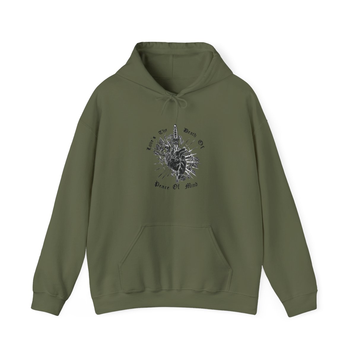 BAD_0MENS Love Is the Death of Peace of Mind Hoodie | Bad Omens - alternate angle 3, merchandise