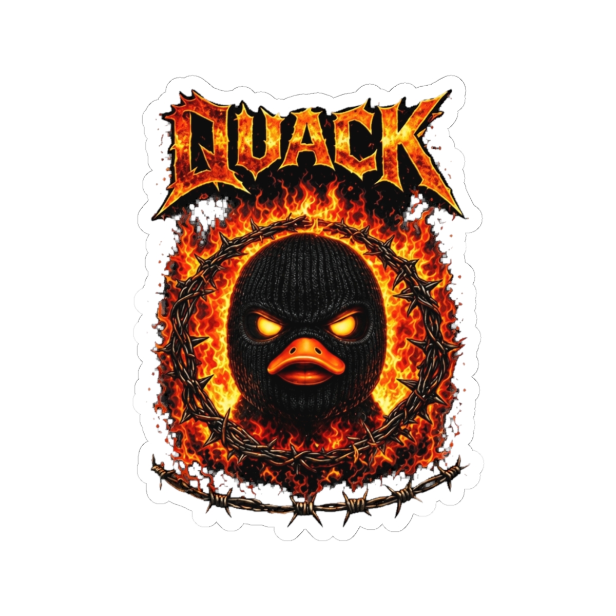Noah Duck Dethrone Bad Omens Sticker - alternate angle 2, merchandise