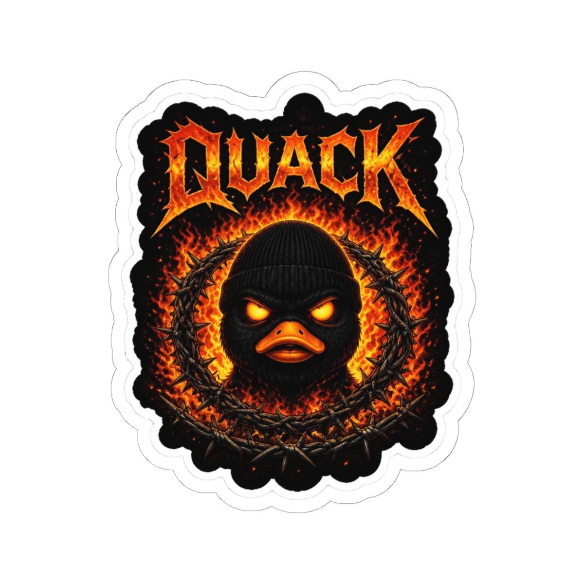 Funny Noah Duck Dethrone Bad Omens Sticker