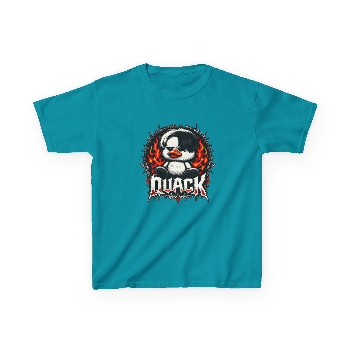 Bad Omens Band, Do You Feel Love 2026 Tour, Bad Omens Love 2026 Tour, Heavy Metal Duck, Omens Duck Noah, Noah Sebastian Duck Kids T-Shirt - alternate angle 4, merchandise
