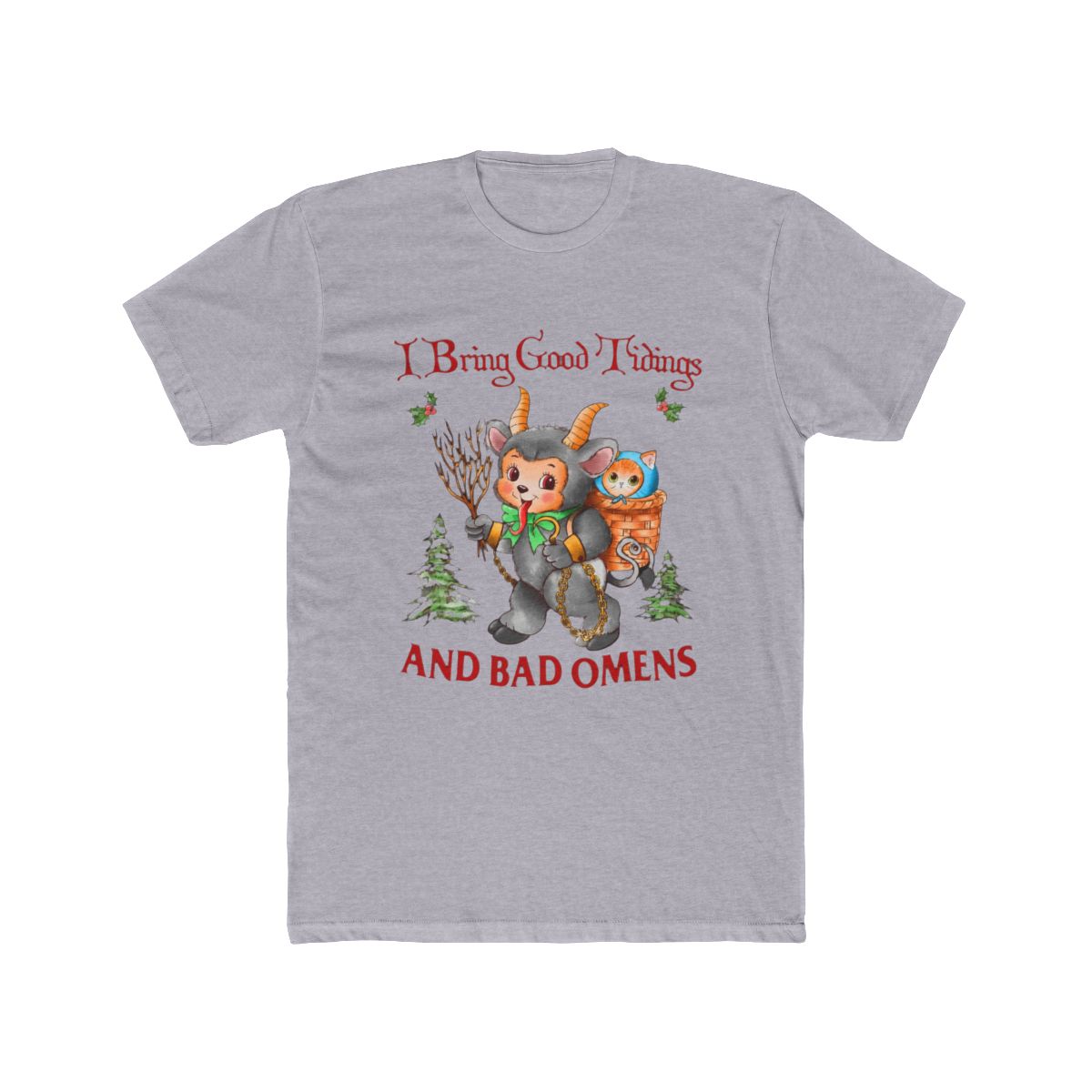 I Bring Tidings And Bad Os Krampus Cat Yule Cat T Shirt | Bad Omens - alternate angle 5, merchandise