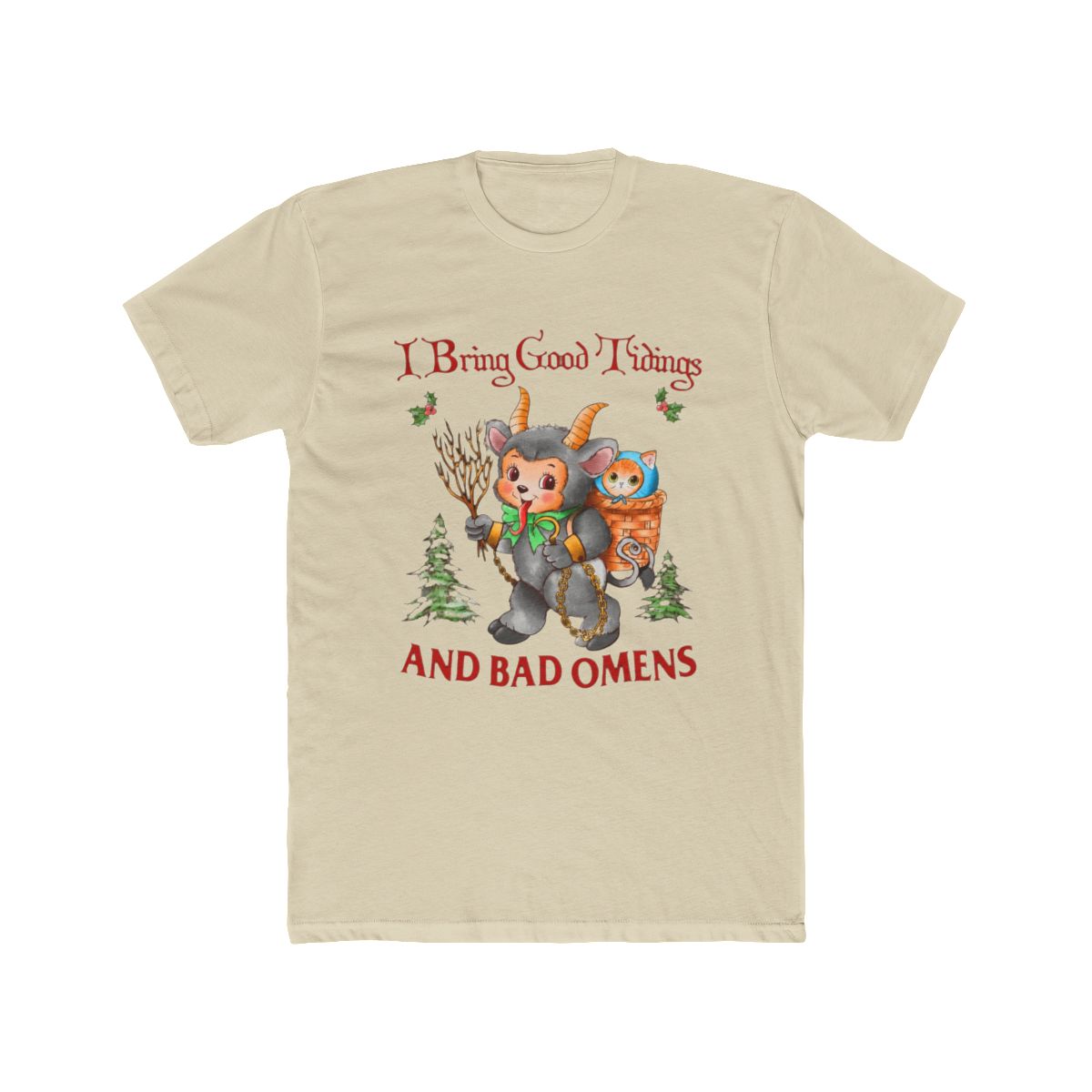 I Bring Tidings And Bad Os Krampus Cat Yule Cat T Shirt | Bad Omens - alternate angle 4, merchandise