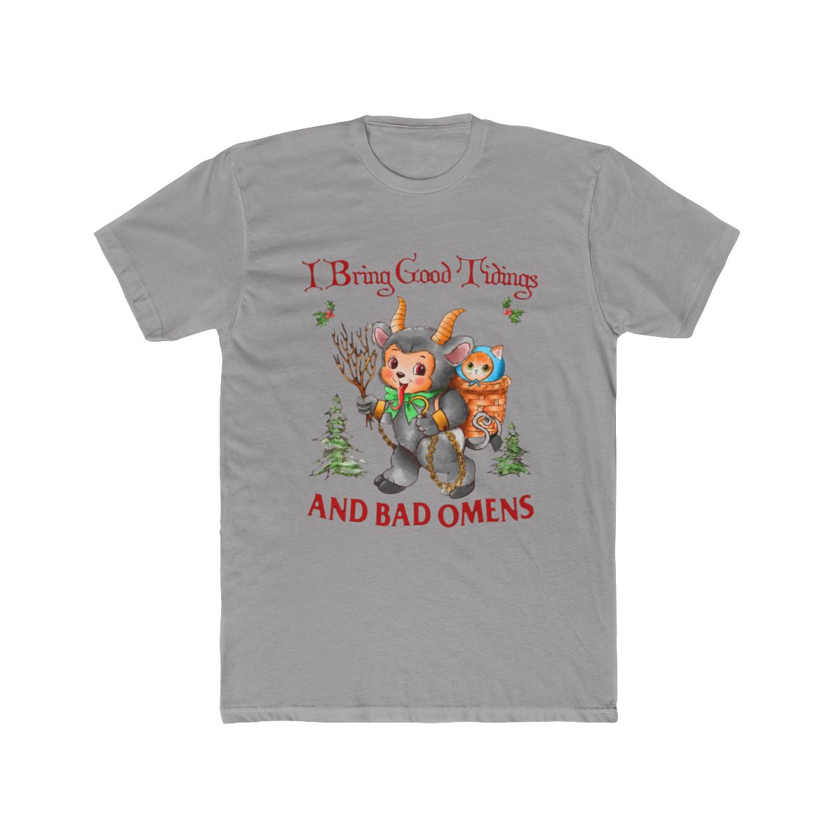 I Bring Tidings And Bad Os Krampus Cat Yule Cat T Shirt | Bad Omens - alternate angle 2, merchandise